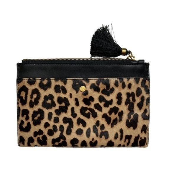 J. Crew Handbags - J. Crew Leopard Print Medium Clutch